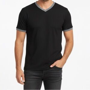 ODO Men’s V-Neck Breathable Athletic Short Sleeve Tee